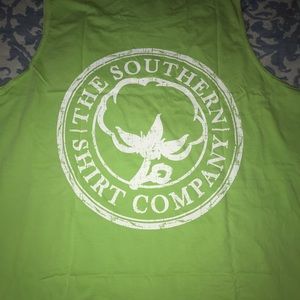 The southern shirt company tank top. Green.